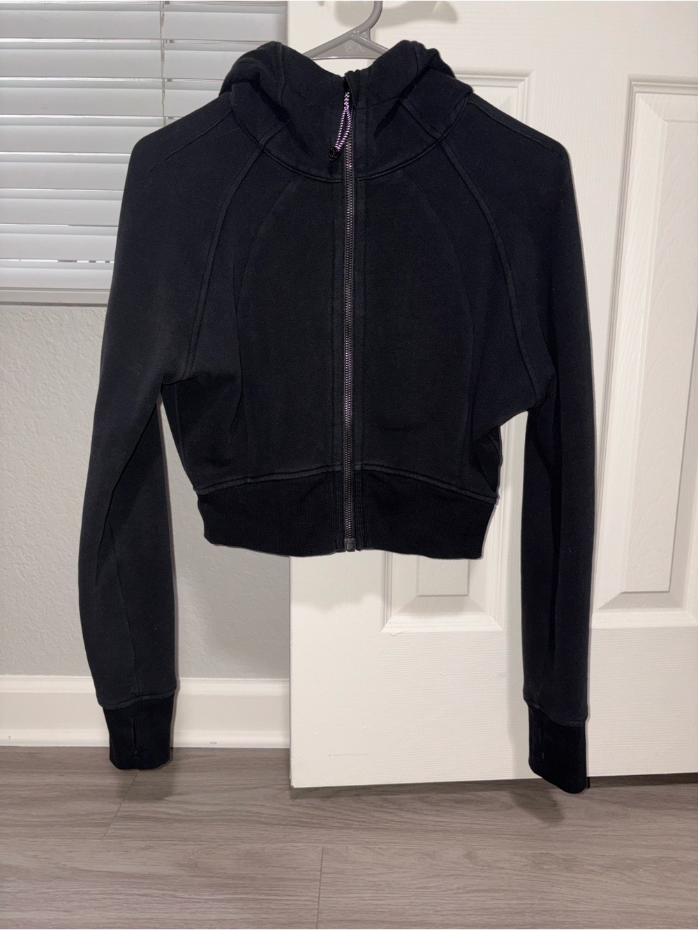 lululemon athletica Black Cropped Scuba Jacket